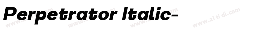 Perpetrator Italic字体转换 Perpetrator Italic字体转换